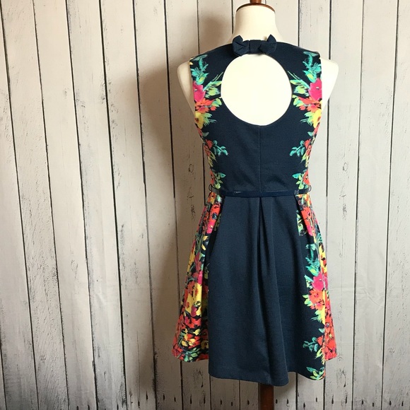 Fun Candies Blue and Multi Colored Dress - Picture 2 of 8